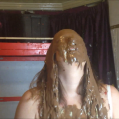 CandyCustard: Maria totally destroys her entire wedding dress bridal outfit