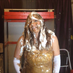 CandyCustard: Maria totally destroys her entire wedding dress bridal outfit