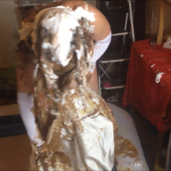 CandyCustard: Maria totally destroys her entire wedding dress bridal outfit