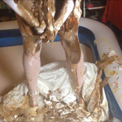 CandyCustard: Maria totally destroys her entire wedding dress bridal outfit