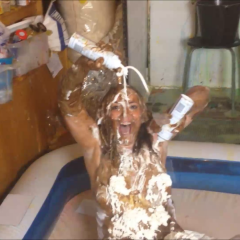 CandyCustard: Maria totally destroys her entire wedding dress bridal outfit