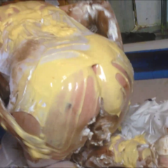 CandyCustard: Maria totally destroys her entire wedding dress bridal outfit
