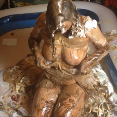 CandyCustard: Maria totally destroys her entire wedding dress bridal outfit