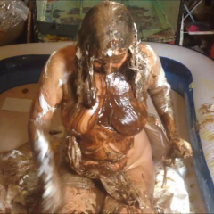 CandyCustard: Maria totally destroys her entire wedding dress bridal outfit