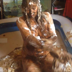 CandyCustard: Maria totally destroys her entire wedding dress bridal outfit