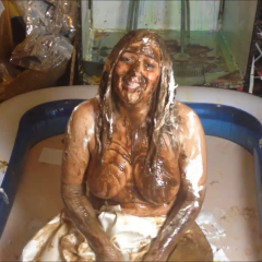 CandyCustard: Maria totally destroys her entire wedding dress bridal outfit