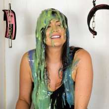CandyCustard: Hi-Res Pic set of Emma Green gunged in jeans