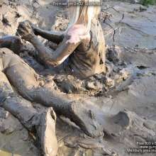 DungeonMasterOne: Mud!  Felicity and Rosemary throw themselves into the mud in sportswear!