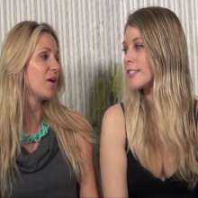 Anglefan.com: Super messy slime-first scene with two cute blondes!