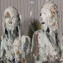 Anglefan.com: Super messy slime-first scene with two cute blondes!