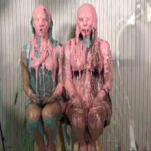 Anglefan.com: Super messy slime-first scene with two cute blondes!