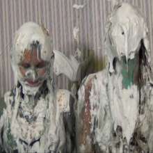 Anglefan.com: Super messy slime-first scene with two cute blondes!