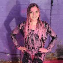 DungeonMasterOne: Maude fills and gunges genuine American Apparel disco pants
