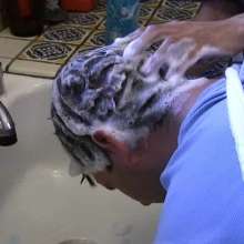 uppercrust: Shampoo video with small pie fight at the end