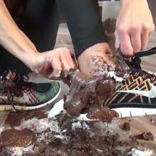 Jayce: Feet Lovers Fun!  Food Crushing, Tickling, Nike Filling and Yoga!