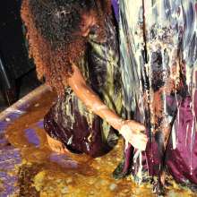 DungeonMasterOne: Chastity and Friday give each other the sweet treatment in beautiful gowns