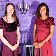 DungeonMasterOne: Chastity and Friday give each other the sweet treatment in beautiful gowns