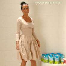 WSMProductions: Stunning brunette Kasia gets messy with custard--wsm