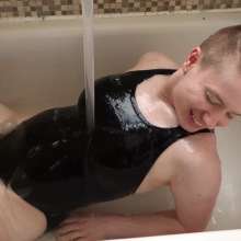 Stella: Stella takes a bath in slippery clear, grey, and black slime.