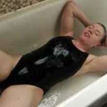 Stella: Stella takes a bath in slippery clear, grey, and black slime.