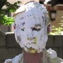 uppercrust: 2 shirtless guys get into messy slapstick fight