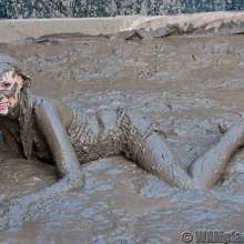 EuroWAM Team: Andi all covered with mud