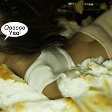 Bobographer: At last--Emi and Tina together in a giant pie
