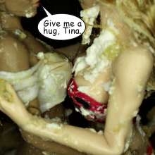 Bobographer: At last--Emi and Tina together in a giant pie
