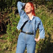 DungeonMasterOne: Langstonedale: Redhead Rosemary takes a mudbath in denim!