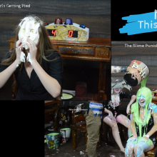 walking the plank: Pie Face Girls / The Slime Punishiment / Program 3 ''Game Show''