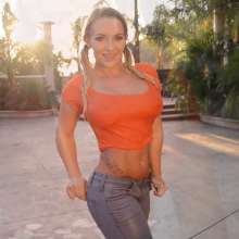 Custom Fetish Videos: Cali tries on several different tops and jeans and then gets in the pool
