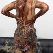 MostWam: Saucey Sexy Mel Gets Sweet and Sticky (Topless)