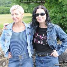 DungeonMasterOne: Langstonedale: Honeysuckle and Susie go swimming in long denim skirts!