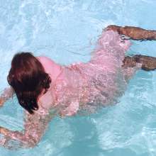 MadelineOasis: Three Ladies in a Pool Wearing Business Suits!