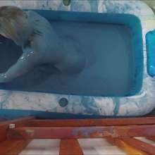CandyCustard: Aston knee high leather boots and deep gunge orgasm