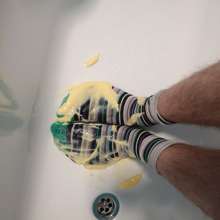 jamcustard22: Custard socks
