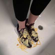 jamcustard22: Gf messy trainers