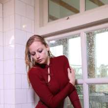 eileenvogel: Eileen taking a bath in a Chinese dress