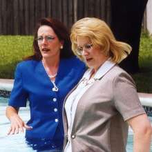 MadelineOasis: Two Business Suits in a Swimming Pool