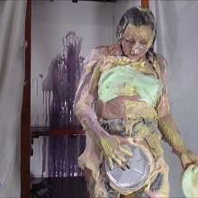 RevSlymsford: French Maid Kacie James Gunged, Trashed and wanks till she cums!