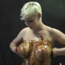 RevSlymsford: Big Boobed Scarlett's Fun Solo Sploshing