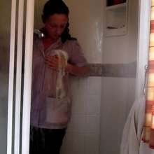 Cinqgirlracer: Cinqgirlracer Showers in Uniform
