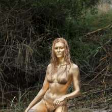 FOXY: Gold paint in mud
