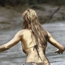 FOXY: Gold paint in mud