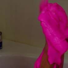 messyhot: Leda Uses Slime Foam and a Red Bull Can to Make a Mess