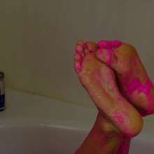 messyhot: Leda Uses Slime Foam and a Red Bull Can to Make a Mess
