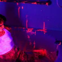 messyhot: Leda Uses Slime Foam and a Red Bull Can to Make a Mess