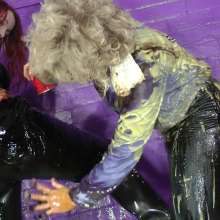 DungeonMasterOne: Messy Land Girls: Morgana and Scarlet drenched in mess!