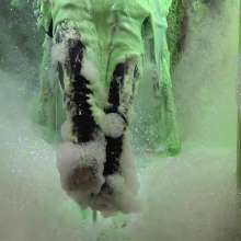 LiquidX: Michaela Slimed in Thigh Boots in 'SupaGunga'