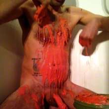 Dawamman: Naked Male Masturbates with Red Clay